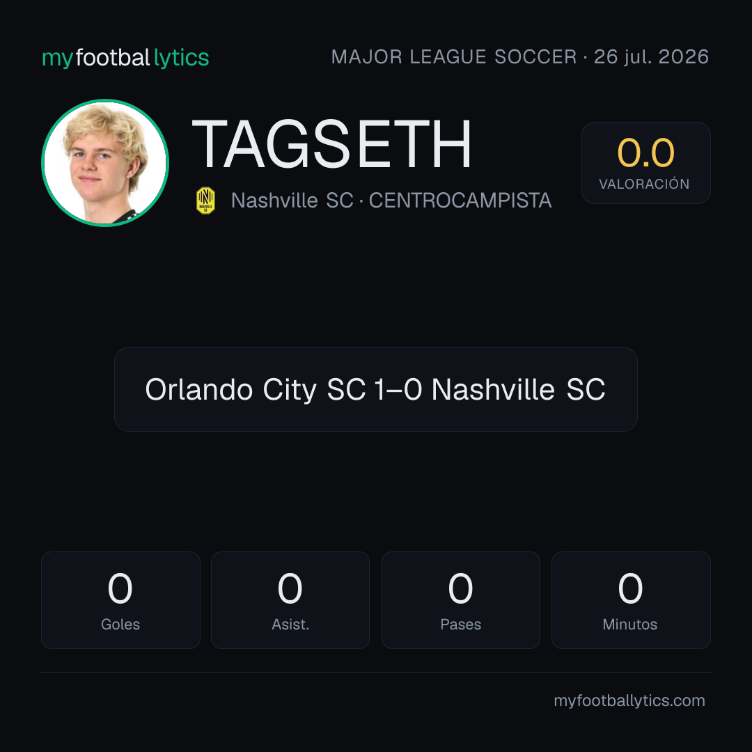 E. Tagseth · Nashville SC vs Orlando City SC